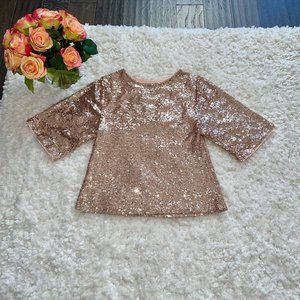 Gold Sequin Top